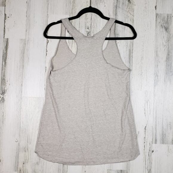 NWOT Over The Limit Apparel Oatmeal Racerback Tank Top Women's Size Medium - Picture 9 of 9